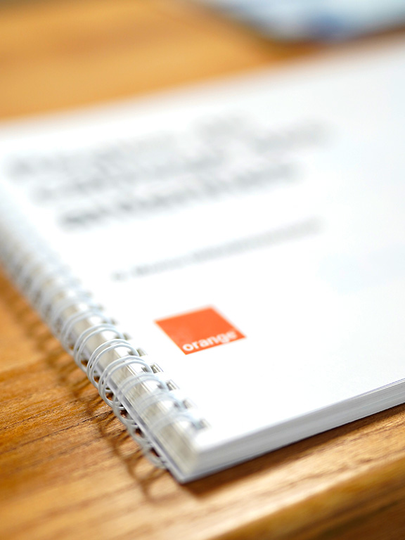 Carnet à spiralle - Orange