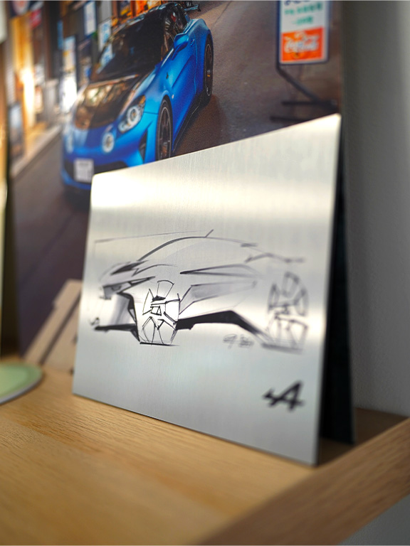 Impression sur métal - Alpine